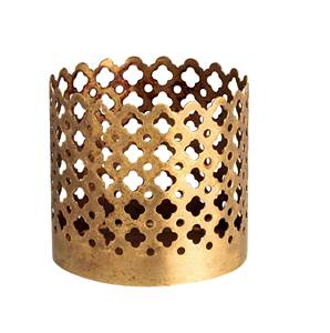 Bougie votive en métal de conception classique or fini pour la maison mariage bougie décorative de table votive en vrac à la main - Product Image 4