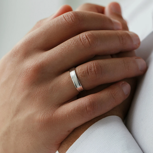 Bague de mariage moderne en argent 925 avec diamant de laboratoire certifié IGI, ajustement confortable, minimaliste, pour usage quotidien, bague de fiançailles, cadeau de luxe - Product Image 4