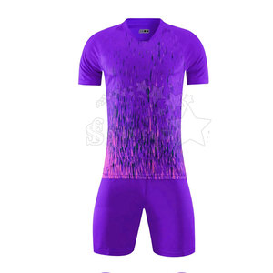 High Quality Summer Breathable Lightweight 100% <b>Polyester</b> Soccer Jerseys Uniforms for Adults Custom Team Football Jersey <b>Shorts</b> - Product Image 1