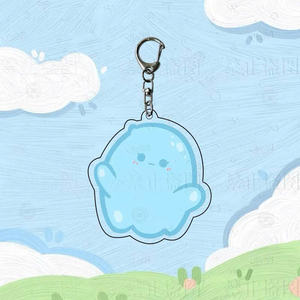 Conçu sur mesure en forme d'animal Mica porte-clés personnalisé enfants Anime jouet décorations - Product Image 5