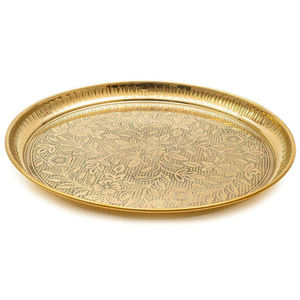 Diseño de grabado real de alta calidad Metal latón diseño decorativo hogar hoteles servir utensilios de cocina - Product Image 1