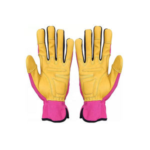 Proveedor de Pakistán, buena calidad, venta directa de fábrica, guantes de cuero de trabajo de seguridad, guantes de seguridad de cuero resistentes a los cortes protectores OEM - Product Image 2
