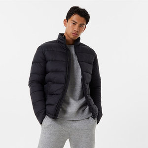 2023 mejor diseño de chaqueta acolchada para hombre invierno cálido Slim Fit grueso burbuja abrigo cuello alto alta calidad venta al por mayor prendas de vestir exteriores Casuales - Product Image 5