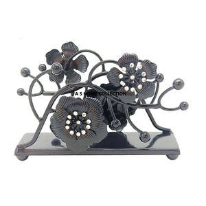 Porte-serviettes en métal de vente chaude de couleur argentée support de papier de soie pour la table de dîner d'hôtel - Product Image 4