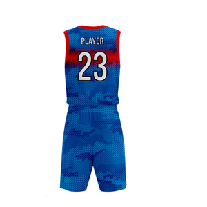 Conjunto de uniforme de baloncesto personalizado para hombre Jersey transpirable adulto con bajo MOQ impresión por sublimación uniformes de baloncesto - Product Image 3