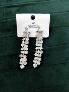 Boucles d'oreilles vintage en or sterling pour femmes Boucles d'oreilles occidentales Présentoir de boucles d'oreilles de style vintage élégant - Product Image 2