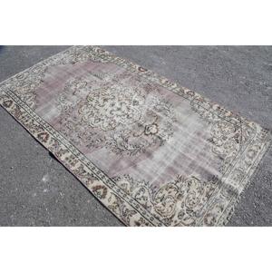 Alfombra Turca, Alfombra Vintage de 4.7x8.5 pies, Alfombra de Lana Beige - Product Image 4