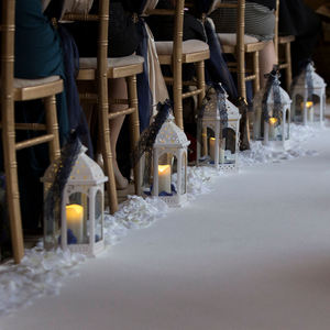 Wedding Table Decoration White Mini Candle Lantern Best Selling Home Decor White Candle Lantern for Wedding Hallway - Product Image 3