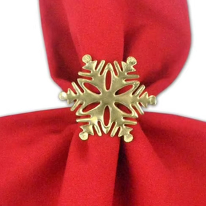 Rond de serviette en métal super luxe forme vintage unique décor de table de fête de mariage rond de serviette exclusif - Product Image 1