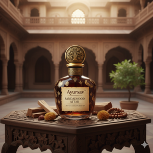 AYURSAV Huile parfumée non alcoolisée de luxe longue durée en bois de santal pur Parfum boisé apaisant pour la méditation et la prière - Product Image 2