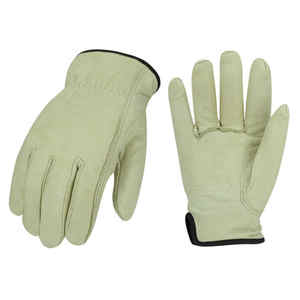Recién llegado, guantes de trabajo de cuero Premium resistentes al calor, guantes de trabajo antiestáticos, antivibración, sin silicona, sin polvo - Product Image 1