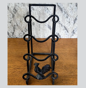 Support de plaque en fer artisanal élégant au design tendance pour la décoration intérieure de luxe, améliorant la visibilité des plaques décoratives - Product Image 2