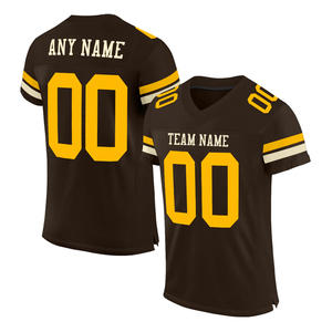 Maillot de football marron en maille respirante de qualité supérieure Design unisexe pour le confort - Product Image 5