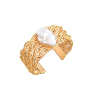 Brazalete de Latón Ajustable con Acabado Antiguo Minimalista, Joyería de Moda Hecha a Mano para Mujer, Lista para Enviar al por Mayor - Product Image 5