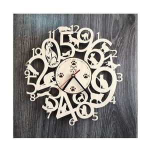 Horloge murale en MDF peinte écologique - Couleur/taille/logo personnalisable, option OEM, décoration intérieure et cadeau d'affaires - Product Image 6