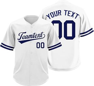 Custom Design Custom Baseball <b>Tshirt</b> 100% <b>Polyester</b> Baseball Jersey - Product Image 3