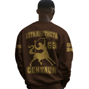 Iota Phi เสื้อสเวตเตอร์ถักนิต1963, เสื้อสเวตเตอร์ถักเสื้อสวมหัวลายพี่น้องเสื้อผ้าอะคริลิคสำหรับฤดูหนาว - Product Image 5