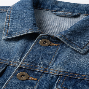 Nouvelle arrivée Veste en jean Vêtement de mode pour garçon Jean vintage Lavé Respirant Vêtement décontracté Sergé en coton Fabriqué Vêtement d'extérieur Haut - Product Image 4