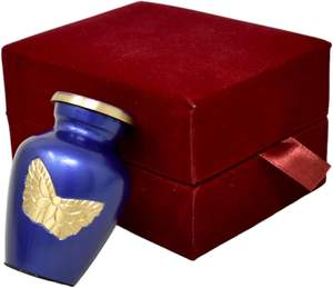 Petite urne funéraire de 50 ml de couleur verte pour les cendres humaines, cadeau commémoratif, mini urne, fabricant - Product Image 2