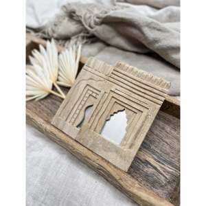 Gương gỗ chùa nhỏ Ấn Độ - Nhiều mẫu mã cổ điển & cổ xưa khác nhau để trang trí nhà cửa, nhà hàng & khách sạn - Product Image 1