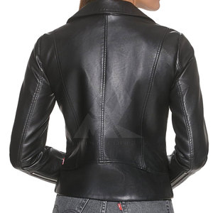 Veste d'extérieur en cuir pour femme, tricotée, respirante, solide, design tendance, prix de gros - Product Image 2