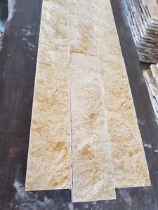 2025 Premium Custom Cut Gold Salem Calcaire Split Face Pierres Naturelles Revêtement Mural Extérieur Carreaux De Terrasse En Gros De Turquie - Product Image 3