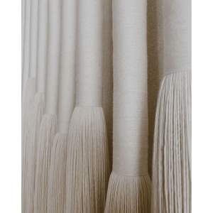 Décoration murale bohème en macramé, design vertical fait main pour salon, style Zacaton, décor Lomas - Product Image 2