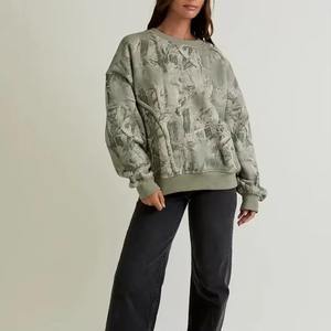 Sudadera Extra Grande para Mujer, 100% Algodón con Tela de Sensación Afelpada, Corte Holgado, Estilo Casual para la Temporada de Frío, Ropa Urbana con Logotipo Frontal - Product Image 5