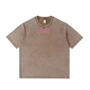 Camiseta de Hombre al por Mayor, Corte Cuadrado, Hombros Caídos, Tejido Grueso de 230GSM, Cuello Redondo, 100% Algodón, Secado Rápido, Cómoda, Estilo Casual - Product Image 4