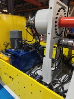 Máquina Laminadora de Placas Hidráulica CNC de 4 Rodillos W12-10x3000 |   Acero de Aleación de Carbono y Acero Inoxidable Pre-doblado, Marca Anhui Pacific APMT