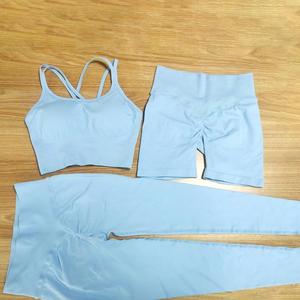 Venta caliente, ropa deportiva sostenible, conjunto de pantalones de yoga, entrenamiento transpirable, control de barriga - Product Image 2