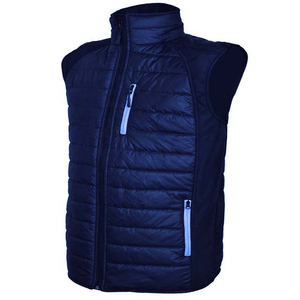 Fabricant OEM sur mesure Gilet à fermeture éclair en polyester pour homme avec poches Vestes confortables et respirantes pour homme de High Street Orange - Product Image 2