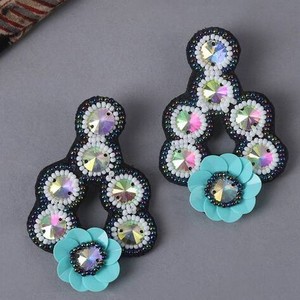 Pendientes Rojos para Mujer, Pendientes Personalizados con Múltiples Cuentas, Joyería Festiva para Mujer al Mejor Precio, Pendientes con Cuentas - Product Image 2