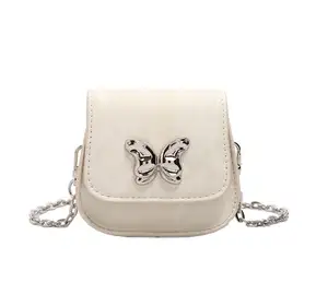 Wholesale 2024 New Women's Shoulder Bags Crossbody Bag Sliver Chain Casual Mini Bag Butterfly Ladies Handbags