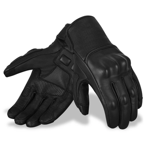 Premium Leather Motorbike Gloves Summer Riding Protective Gear Motorcycle Auto Racing Wear Black Gloves For Men - Product Image 2