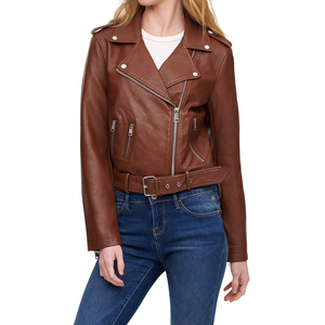 Meilleure vente de nouvelle veste en cuir chenille brodée de designs et de logo Oem veste en cuir véritable respirante pour femmes - Product Image 1