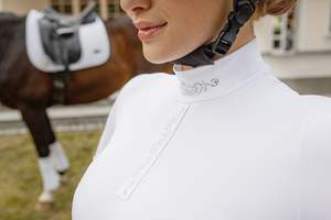 Combinaison de couche de base équestre pour l'équitation Couverture complète Évacuation de l'humidité Protection contre le froid en spandex confortable - Product Image 4