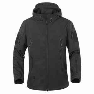 2025 Winter Arrival Black Lightweight Custom Logo Design Men Windproof Outdoor 100% Polyester Breathable Windbreaker <b>Jackets</b> - Product Image 3