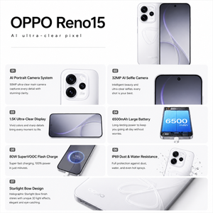 <span class=keywords><strong>Nuevo</strong></span> teléfono <span class=keywords><strong>OPPO</strong></span> Reno15 5G con batería de 6500 mAh, Snapdragon 7 Gen 4, 16 GB de RAM, 512 GB de ROM, pantalla AMOLED de 6.59 pulgadas y 120 Hz, desbloqueado y original. - Product Image 3