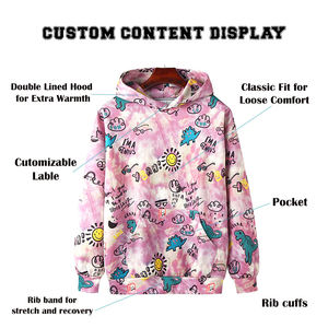 เสื้อมีฮู้ดซับลิเมตแบบสวมหัวสำหรับผู้ชายเนื้อผ้าสัมผัสนุ่มและทนทาน100% ผ้าโพลีเอสเตอร์ให้ความอบอุ่น/ODM มีจำหน่าย - Product Image 5