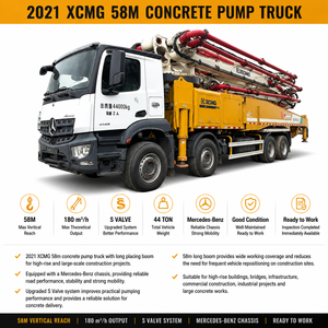 Camión Bomba de Concreto <span class=keywords><strong>Mercedes</strong></span>-<span class=keywords><strong>Benz</strong></span> 58m Usado de 2021 con Válvula S Mejorada para Construcción - Product Image 5