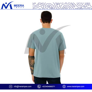 Camiseta de algodón de gran tamaño para hombre, ropa de calle elegante y holgada para la comodidad diaria de moda y trajes modernos - Product Image 4