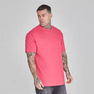 T-shirt unisexe à col rond 100% coton en vente en gros, tenue de rue/décontractée tendance pour hommes, produit de grande vente personnalisable - Product Image 3