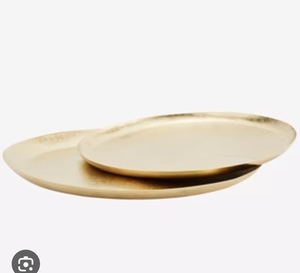 Plateau de service en laiton massif fait à la main Design vintage Vaisselle de maison Plats et assiettes de mariage écologiques Commande minimum 100 pièces - Product Image 3