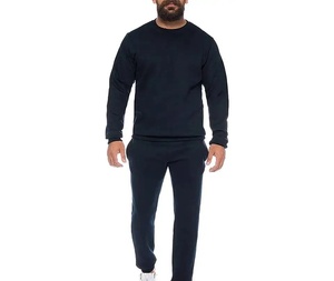 Survêtement de sport en coton unisexe, ensemble de jogging à col ras du cou, survêtement vierge de grande taille, 2 pièces, pour hommes et femmes, respirant, sports d'hiver - Product Image 3