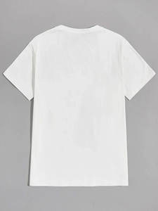 Vente en gros T-shirts personnalisés OEM 100% coton T-shirts surdimensionnés pour hommes avec impression de logo personnalisé - Product Image 2