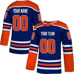 Nuevo estilo OEM personalizado jugadores profesionales Spandex/algodón Hockey sobre hielo Jersey Unisex ecológico secado rápido transpirable personalizable - Product Image 1