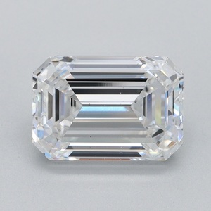 Diamants de laboratoire IGI taille émeraude 1,86 ct, pureté E VS2, diamants CVD créés en laboratoire, paire pour boucles d'oreilles de mariage, cadeau d'anniversaire - Product Image 1