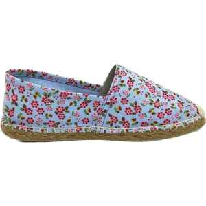 2022 Lightweight Cotton Canvas Espadrille for Women Girls Unique Trendy Flower Printed Design Comfortable <b>Slip</b>-On for Spring - Product Image 1