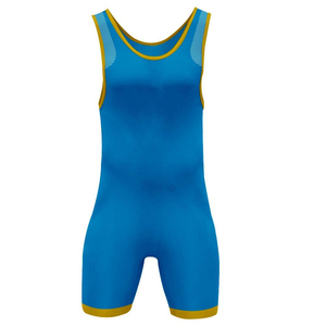 Vêtements de lutte pour hommes en spandex/polyester, personnalisés, de qualité professionnelle, respirants, légers, à séchage rapide, vente en gros d'usine - Product Image 6